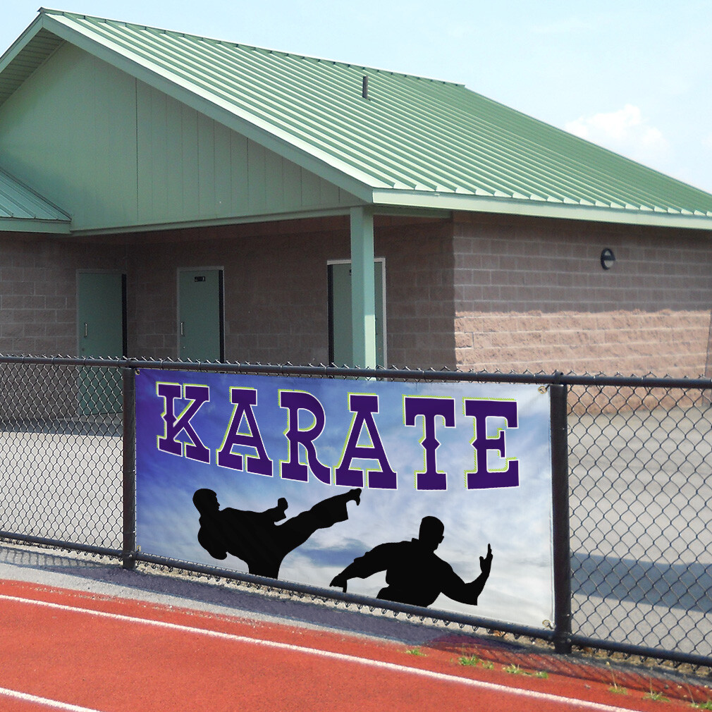 Vinyl Banner Multiple Sizes Karate Outdoor Advertising Printing C Lifestyle