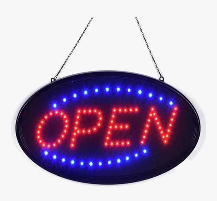 19&Prime;X 10&Prime; Large LED Open Sign wit Switch High Bright Visibility Business US Stock