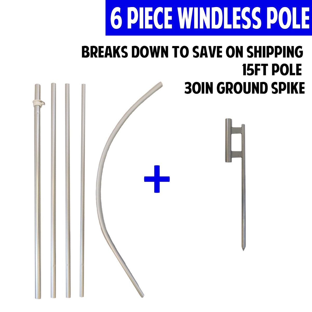 Yes We Are Open For Business Windless Banner Swooper Advertising Flag Kit Open