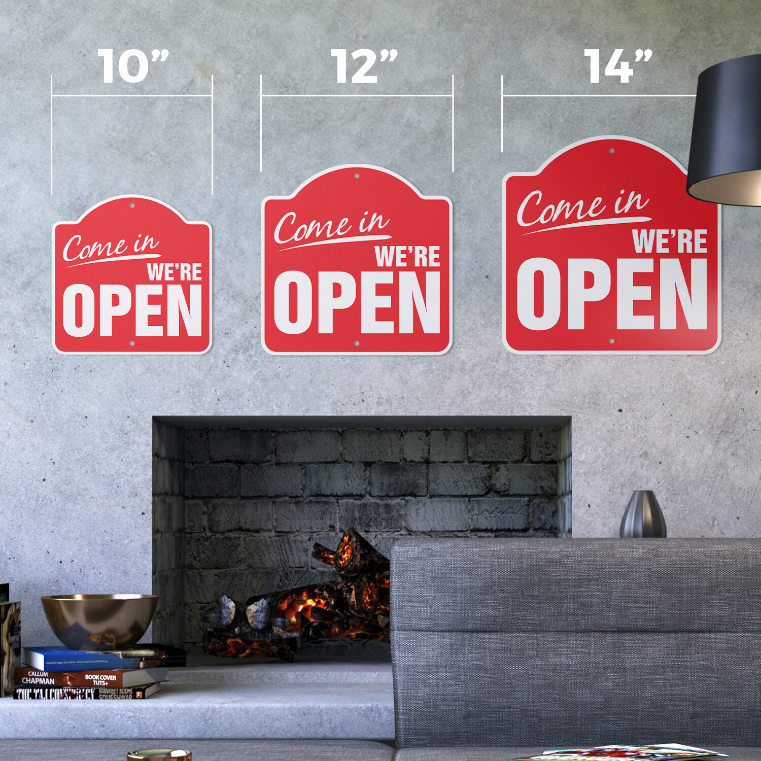 Come In We&rsquo;re Open Business Plastic Sign Store Hours Yes, We Are Open