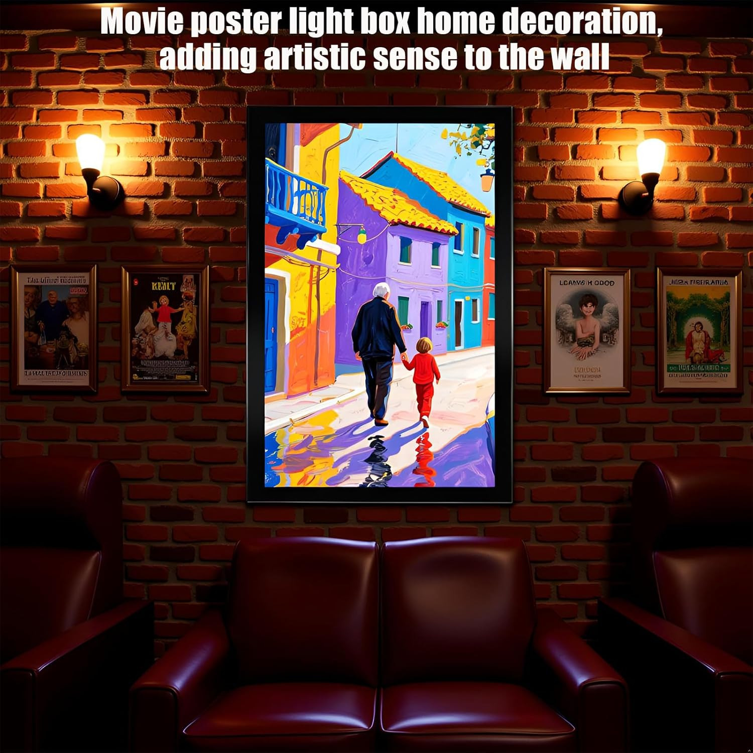 LED Backlit Poster Frame 24×36 Inch with Dimmer – Perfect for Home & Office