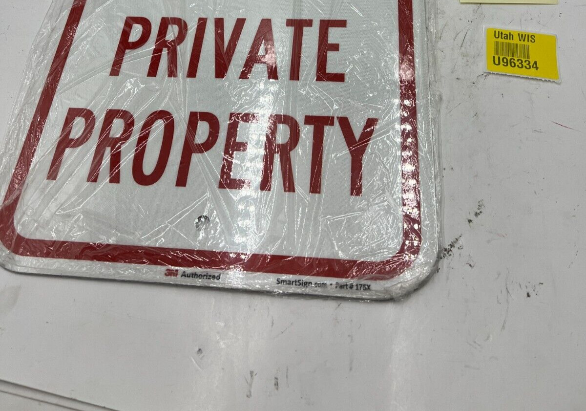 (QTY 2) SmartSign « No Parking – Private Property » Sign K-1667-EG-12×18-D2 12×18