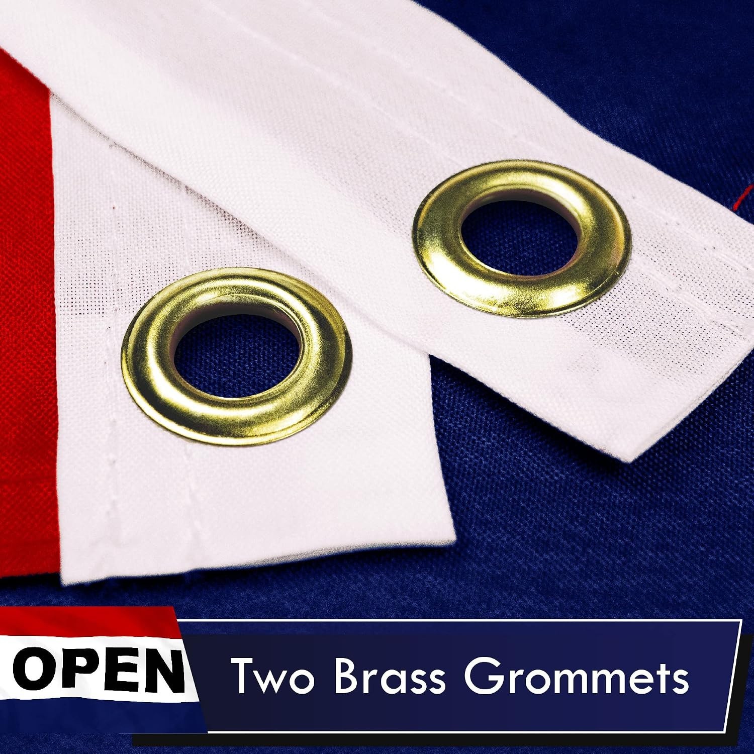 3×5 Ft LiteWeave Open Flag with Brass Grommets – Perfect for Businesses