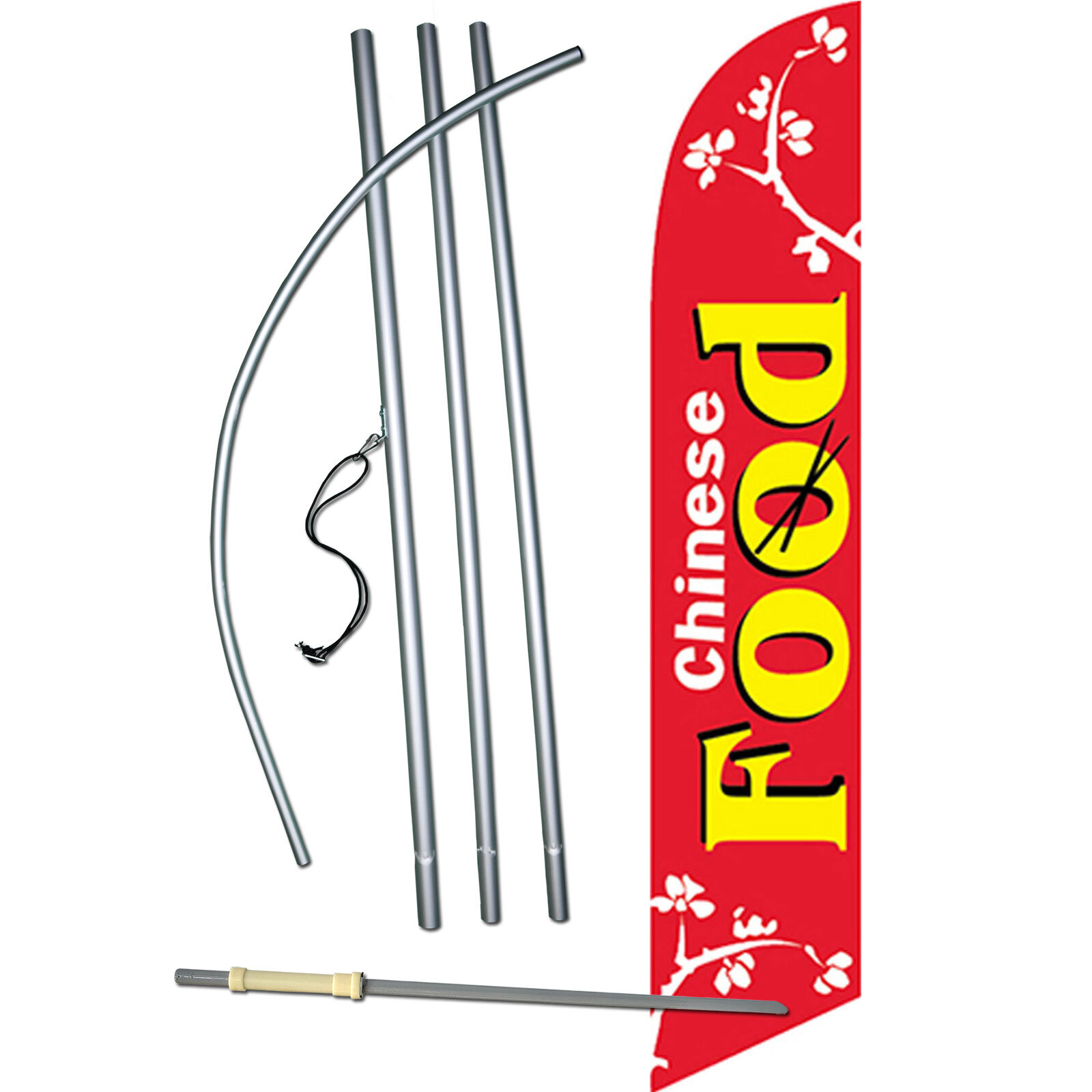 Chinese Complete Swooper Flag Bundle