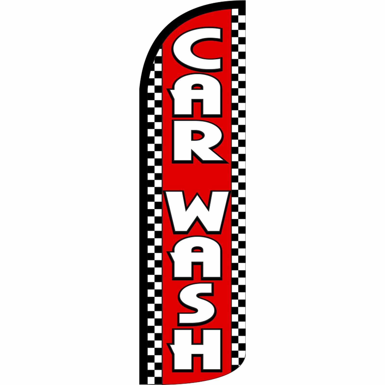 Car Wash Flag Flutter Feather Banner Swooper Extra Wide Windless Bundle Kit