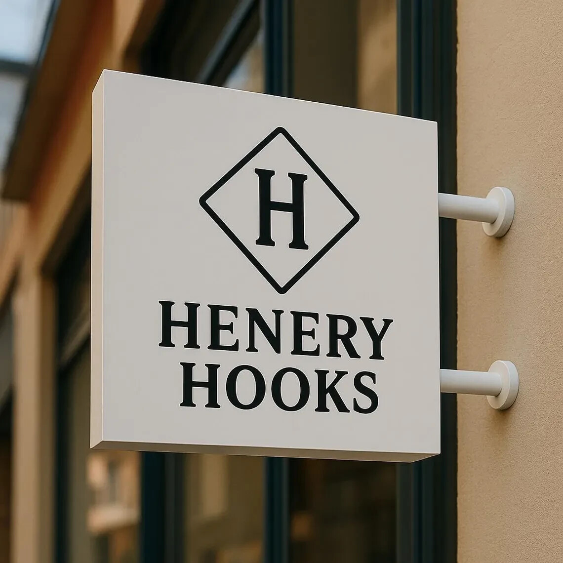 Custom Round Storefront Blade Sign | Double-Sided Business Logo | Outdoor Sign