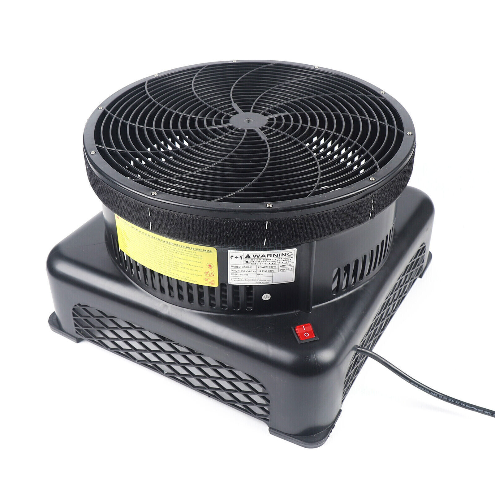 950W 17.7&Prime; Air Blower Fan For Inflatable Wind Dancer Tube Man Fly Guy Sky Puppet
