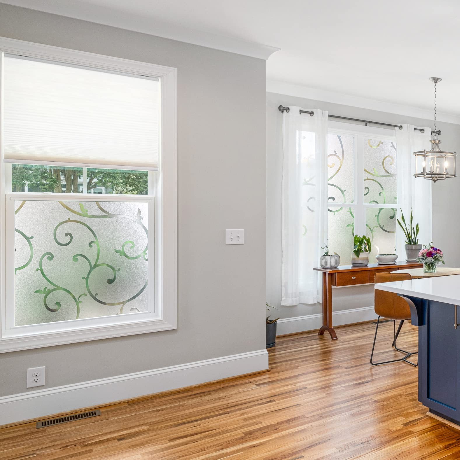 CottonColors Window Privacy Film 35&Prime;X 78&Prime;, Frosted Glass Window Film Decorati…