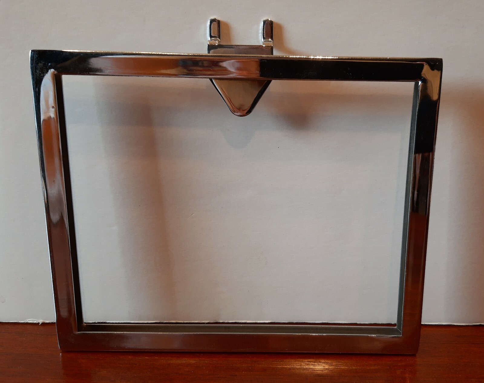 Retail Store Pegboard Sale Sign Holder 7&Prime; x 5 1/2&Prime; Metal ~ Chrome Pegboard Mount