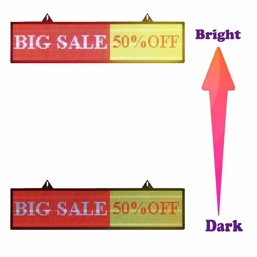 40&Prime; x 8&Prime; Programmable LED Scrolling Sign with Seven Colors for Advertising