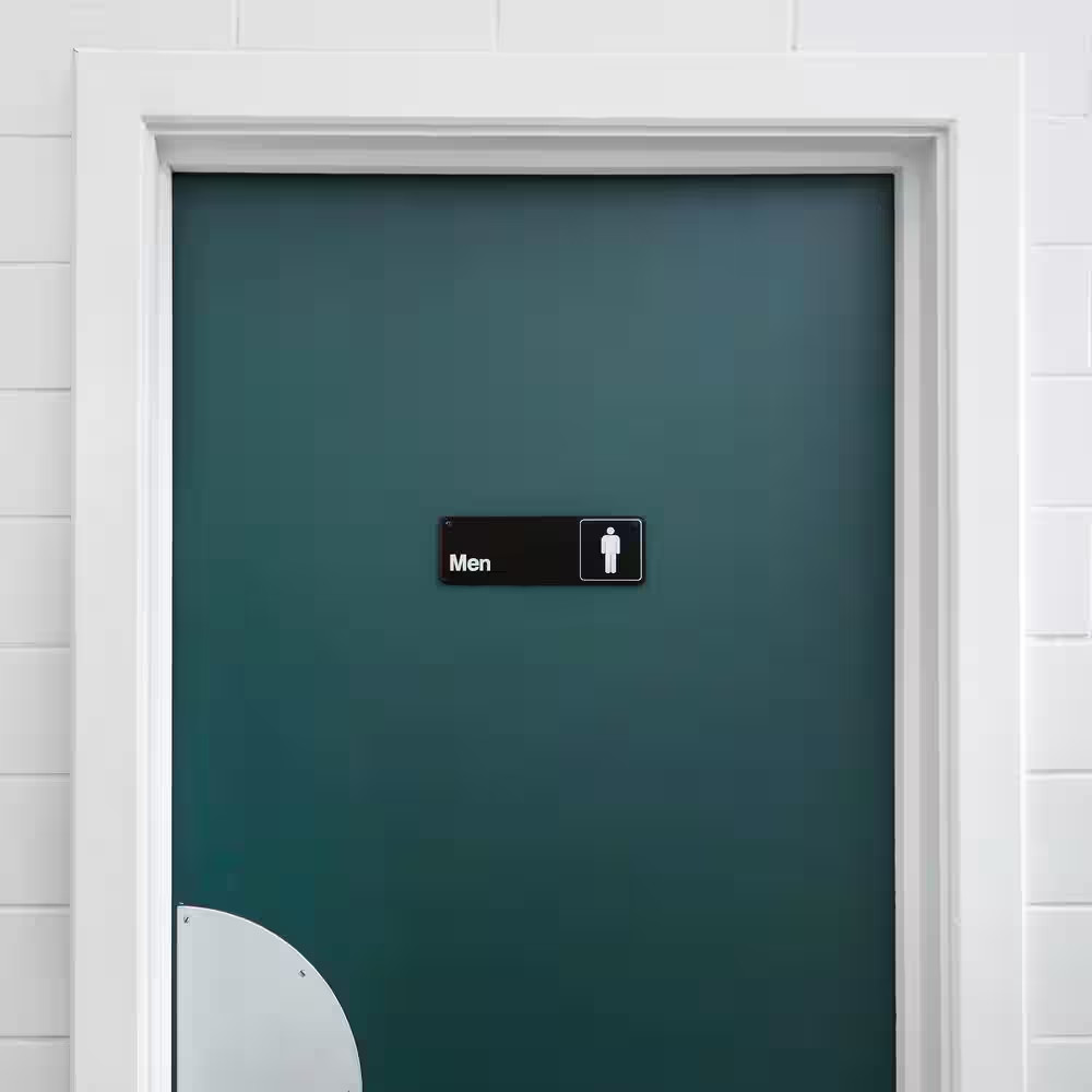 3 In. X 9 In. Men&rsquo;S Restroom Sign