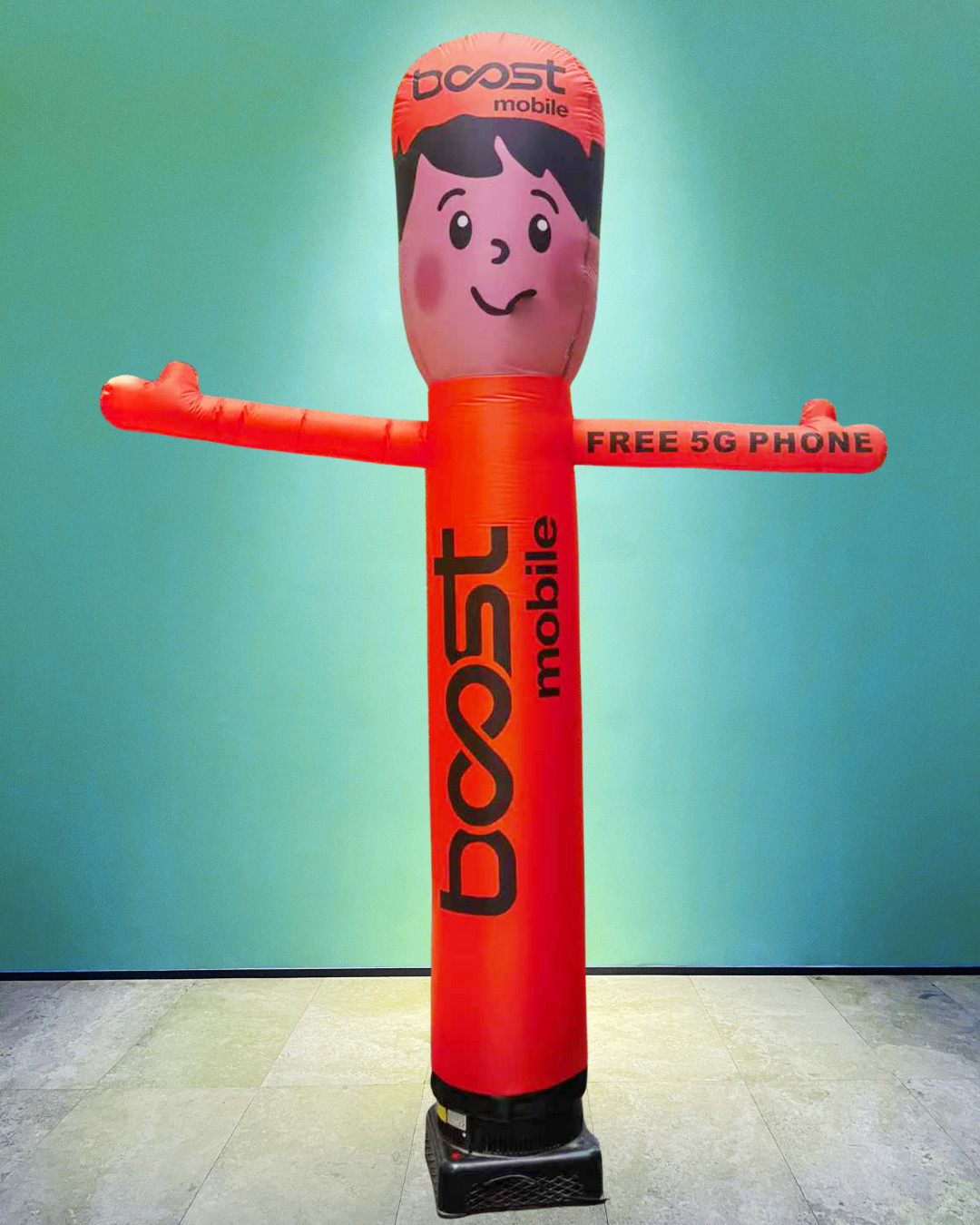 10ft Tall Boost Mobile Inflatable Waving Man {Without Blower}