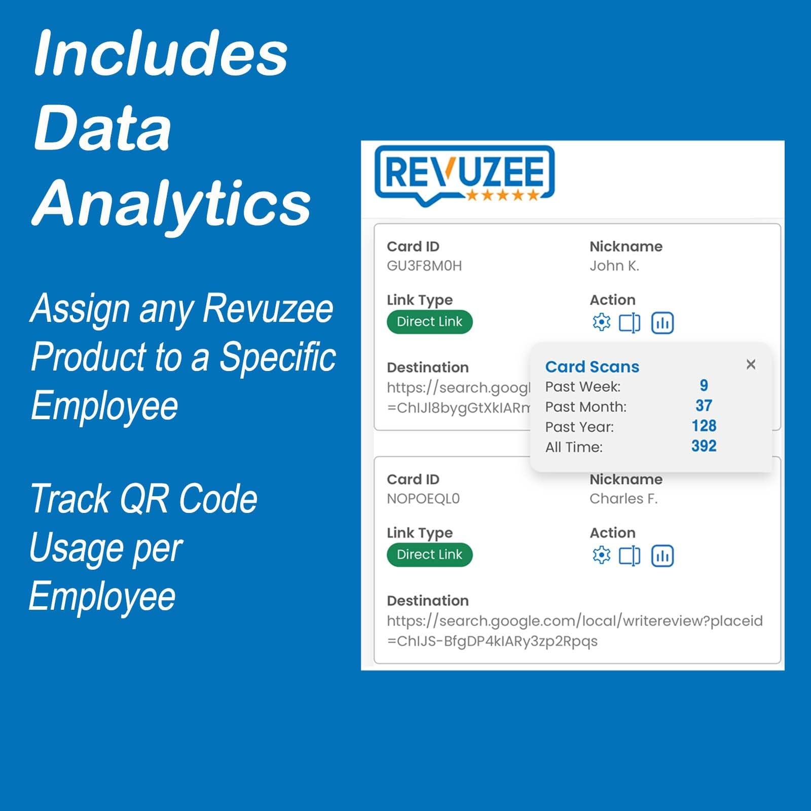 Revuzee Review Tap Card For Google 3 Pack Nfc And Custom Qr Code Sign For