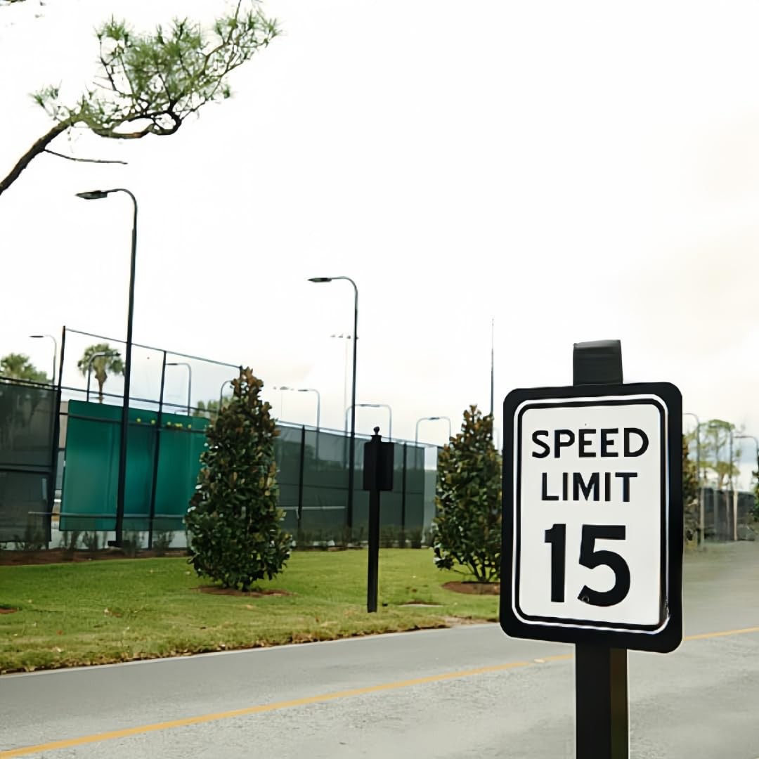 Large Speed Limit 15 MPH Sign, 18&Prime;x 12&Prime; .04&Prime; Aluminum Reflective Sign Rust Free