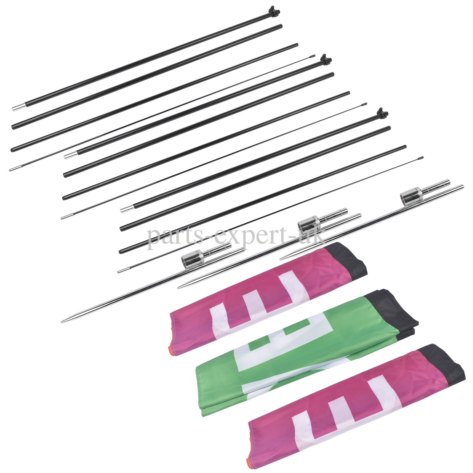Open Feather Flags with Pole Kit, Advertising Flags for Business 2/3/4 Pack