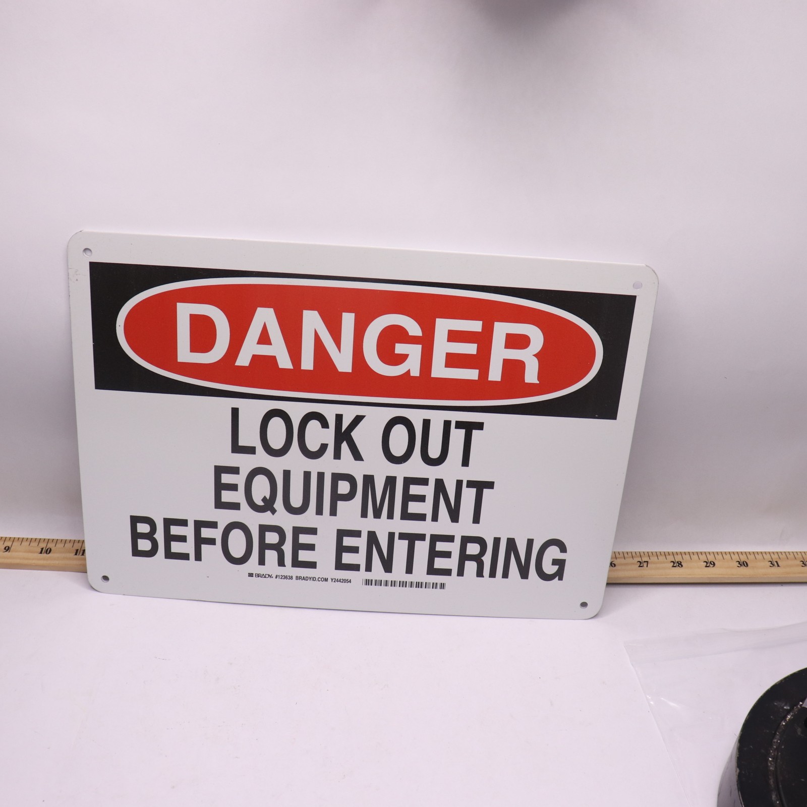 Brady Danger Lock Out Equipment Before Entering Sign 10&Prime;H x 14&Prime;W 123638