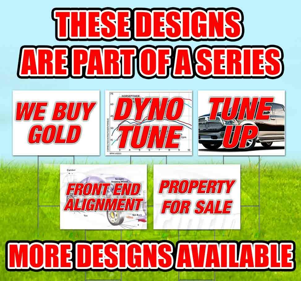 4X4 PARTS & SERVICE 18×24 Yard Sign Corrugated Plastic Bandit Lawn Business USA