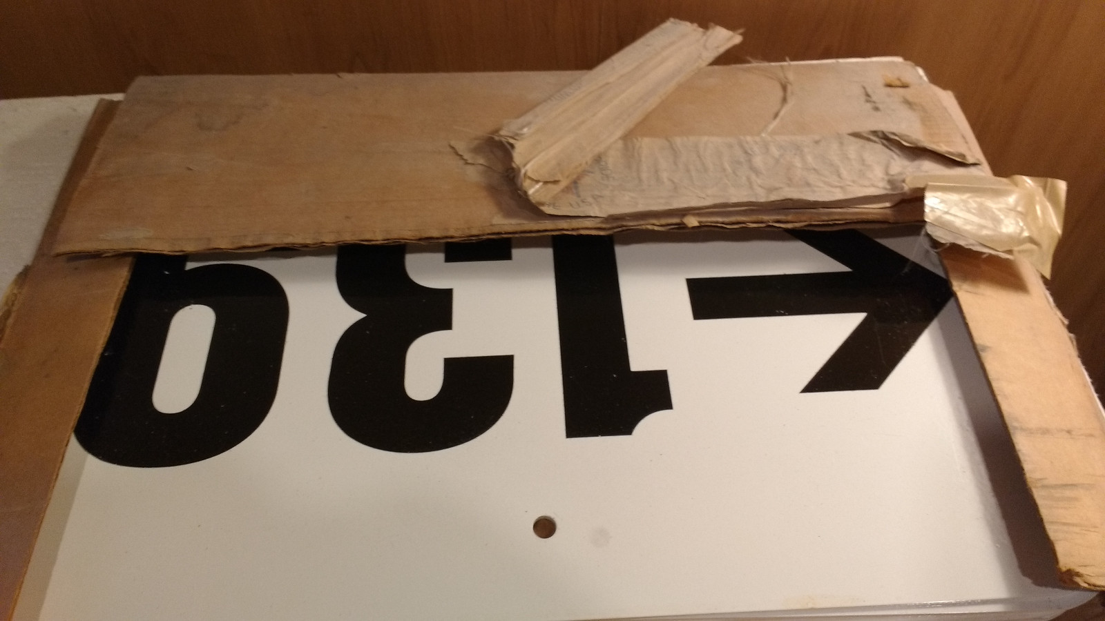 18×12&Prime; Steel Number Signs with Arrows, #138-149 Available