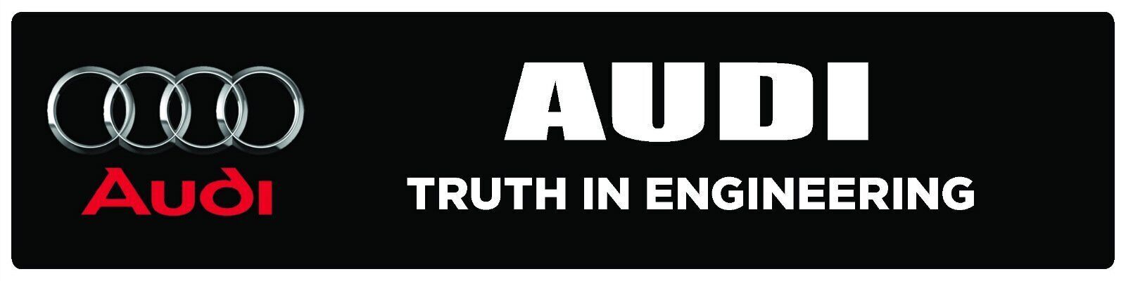 Audi | Branded Premium Decorative Display Sign | 6&Prime;h x 24&Prime;w