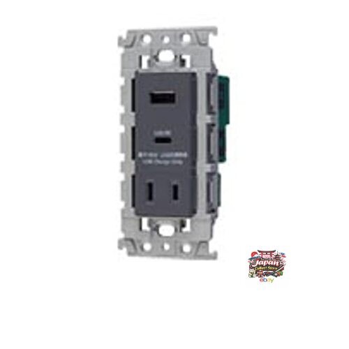NEW Panasonic built-in USB charging outlet with cover 18W 2 USB-A/C ports matte