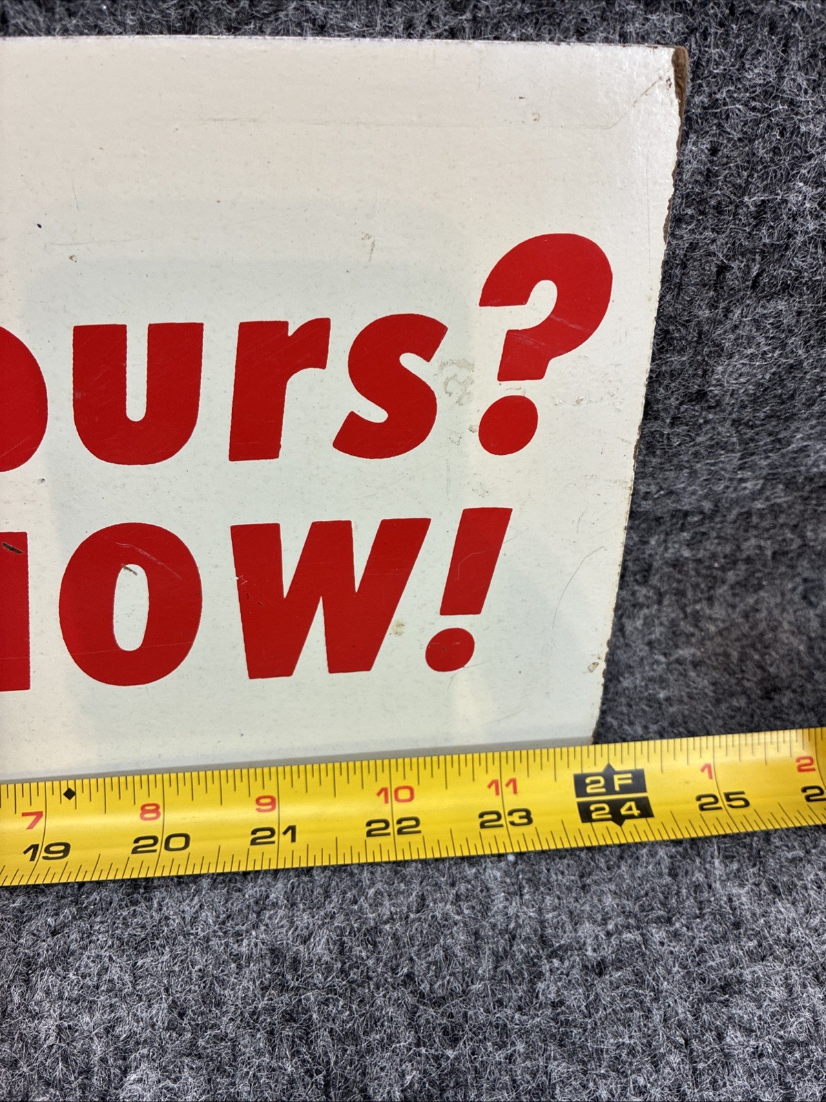 Sold Call Us Now 5.75&Prime;x24&Prime; Real Estate Sign Rider Topper 2 Sided Red/White Resin