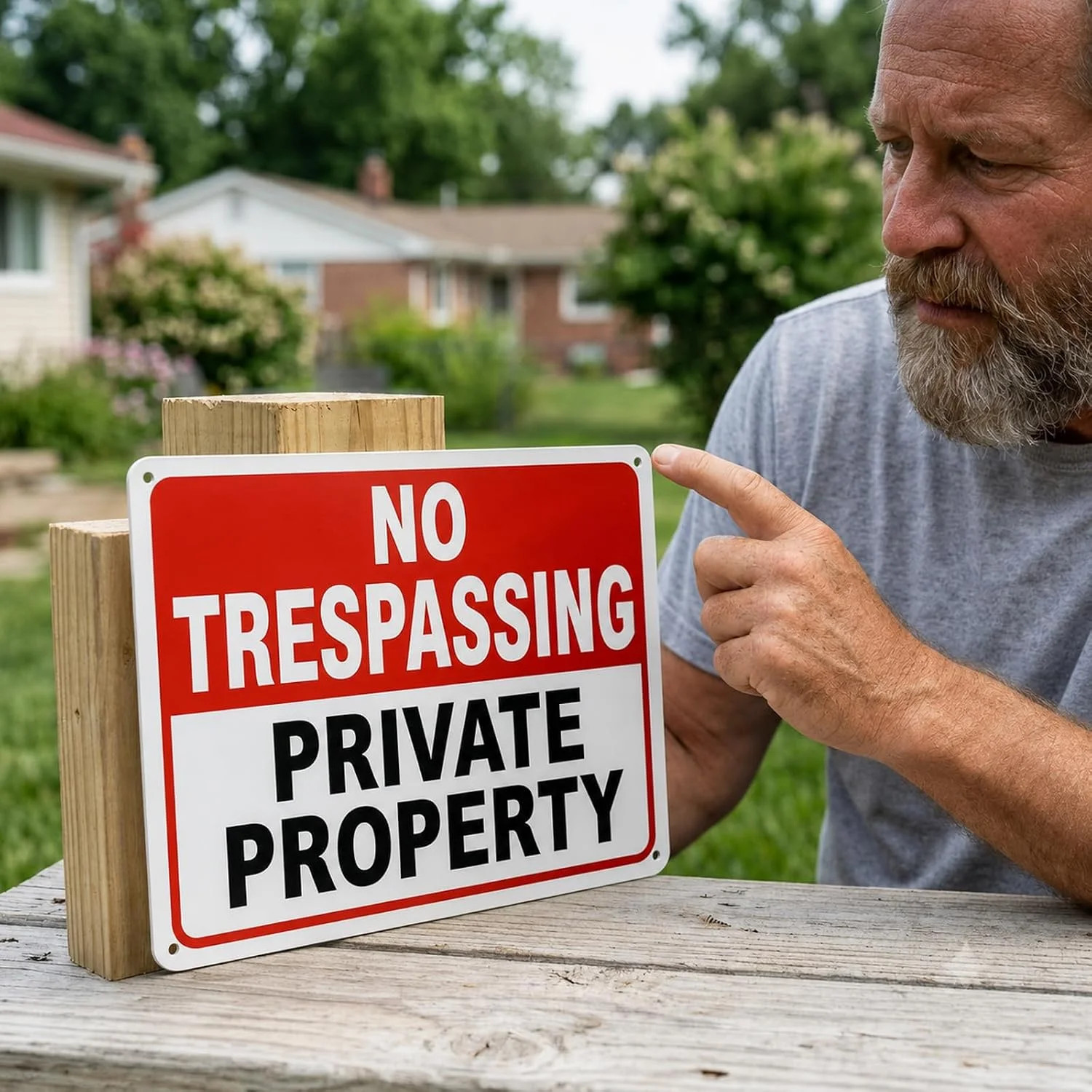 2 Pack No Trespassing Signs Private Property – 10×7 Inch 40 Mil Rust Free Alumin