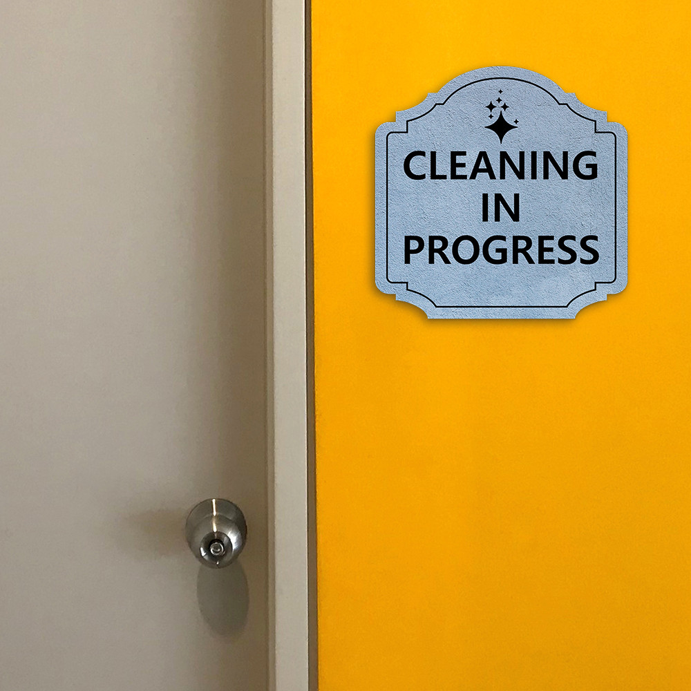 Heritage Plus Cleaning in Progress Wall or Door Sign | Business Signage