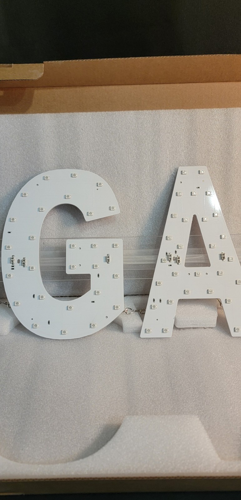 CIGARS Sign LED Light Spelled Out 32&Prime; x 8&Prime; Multi-color Settings Hang Chain Plug
