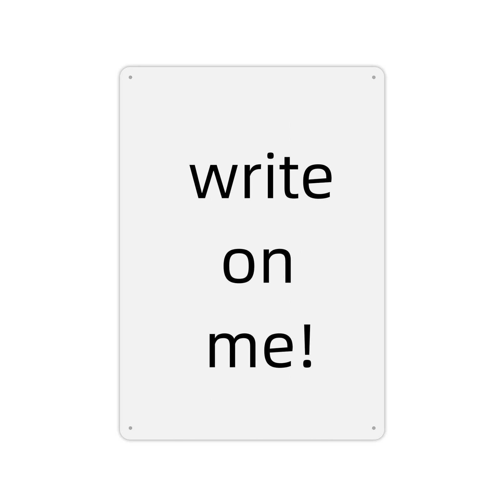 4 Pack White Sign Blanks, 14 x 10 Inches, Sturdy Rust Free Aluminum Metal Sig…