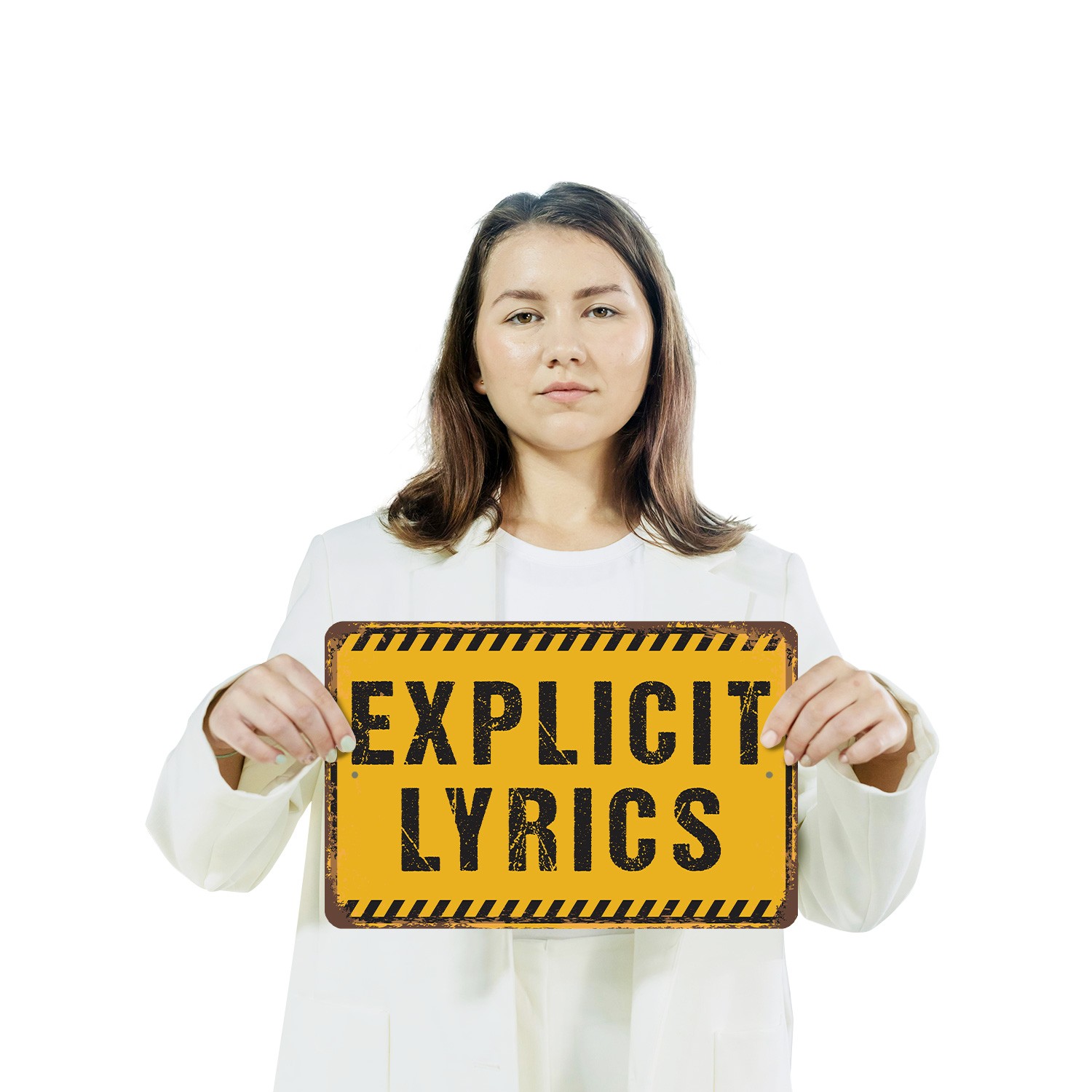 Explicit Lyrics Street Sign Ahead Durable Perfect for Studios