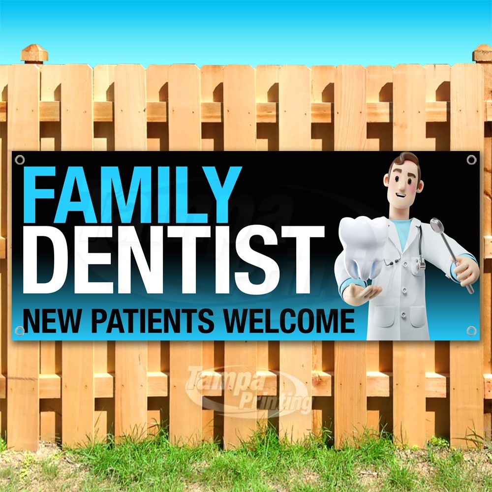 FAMILY DENTIST Advertising Health Teeth Vinyl Banner Flag Sign USA SB11185