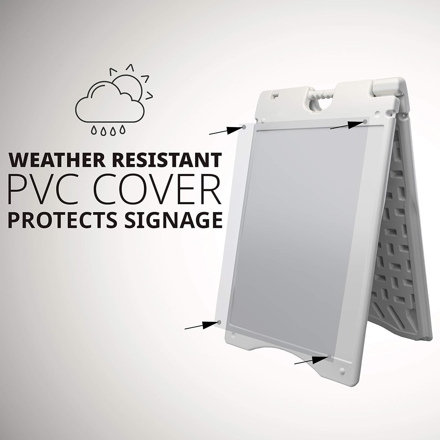 A-Frame Signboard 22” x 28” Display Surface – Large Outdoor Sandwich Board