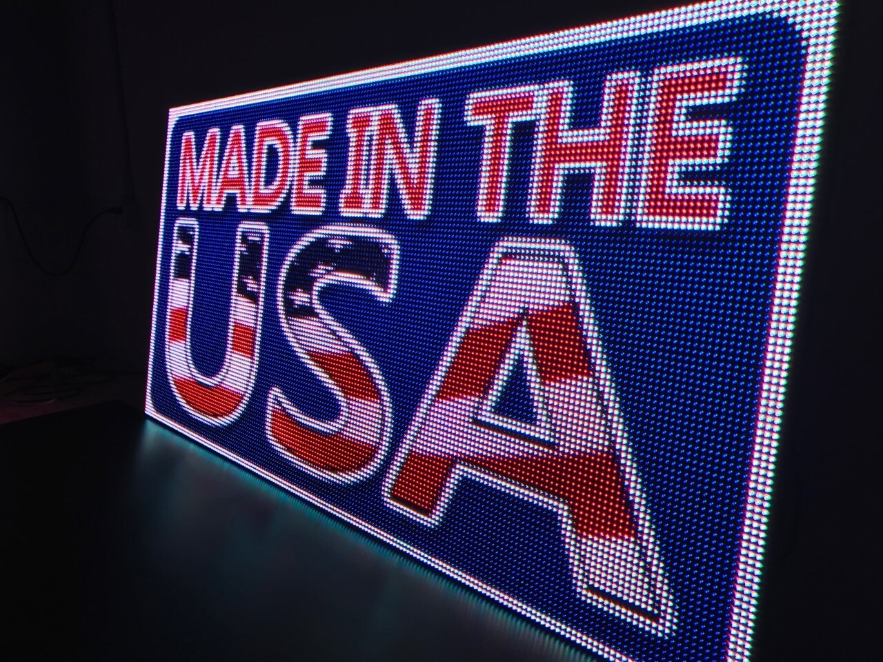 LED Sign Outdoor Board Full Color Programmable 19 in x 165 in – Made in USA