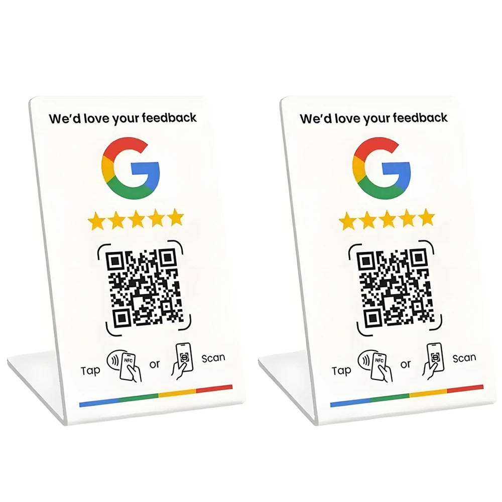 Programmable NFC215 for Google Review Card NFC Station Table 13.56Mhz QR Code Ca