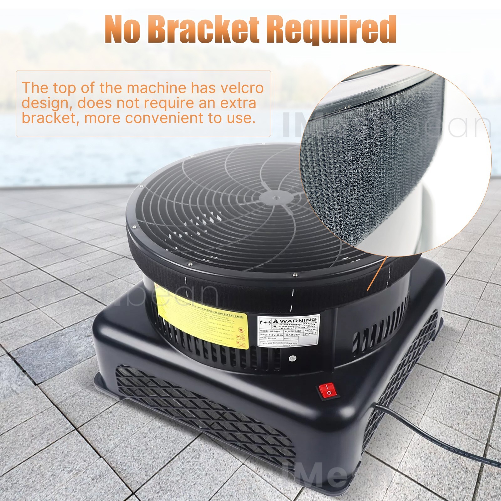 950W Air Blower Fan 18&Prime; Air Dancer Blower Fit Inflatable Wind Dancer Tube Man