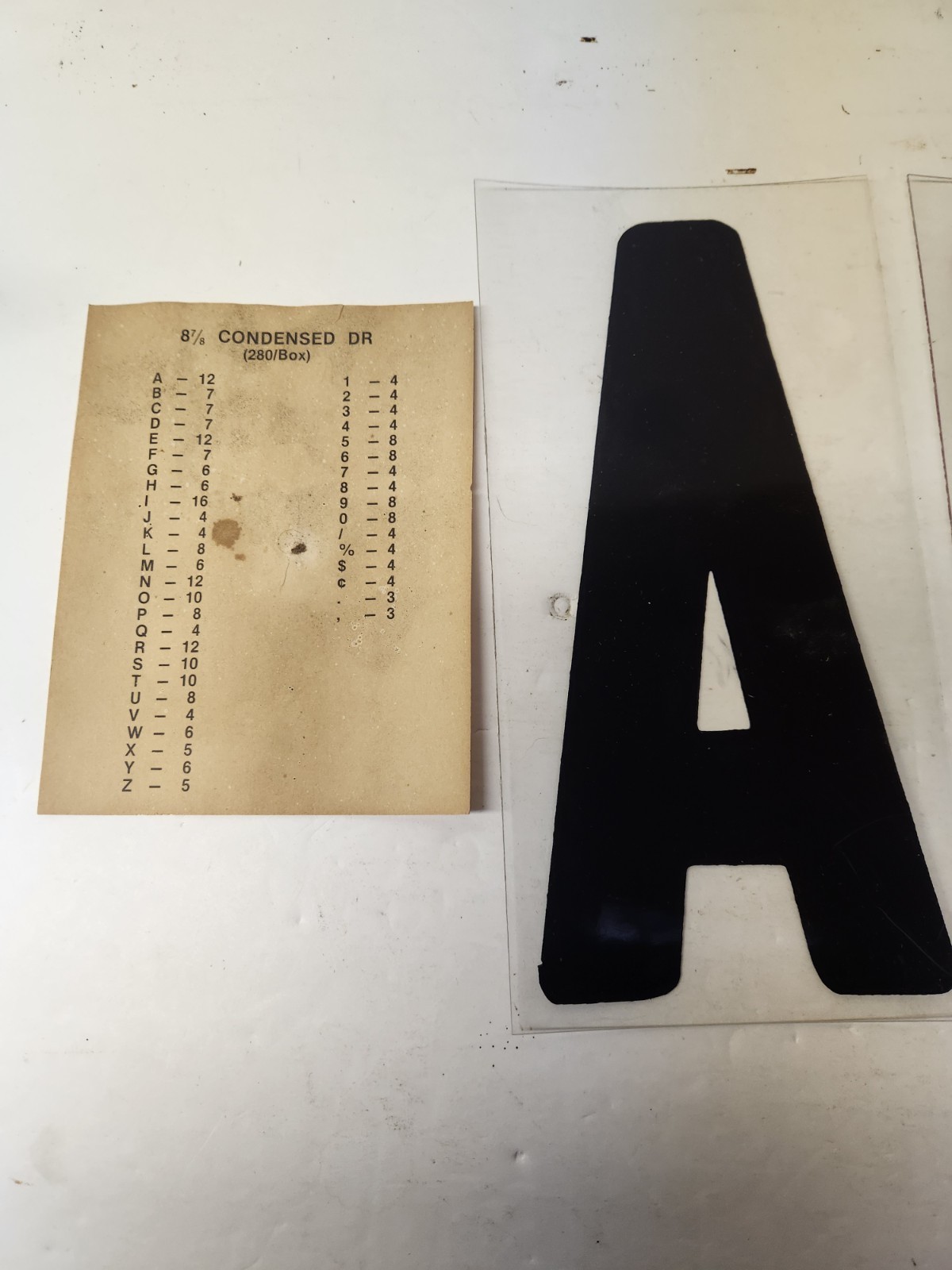 8 Inch Flexible Outdoor Marquee Sign Letters 8&Prime; on 8 7/8&Prime; 280 Count See Notes