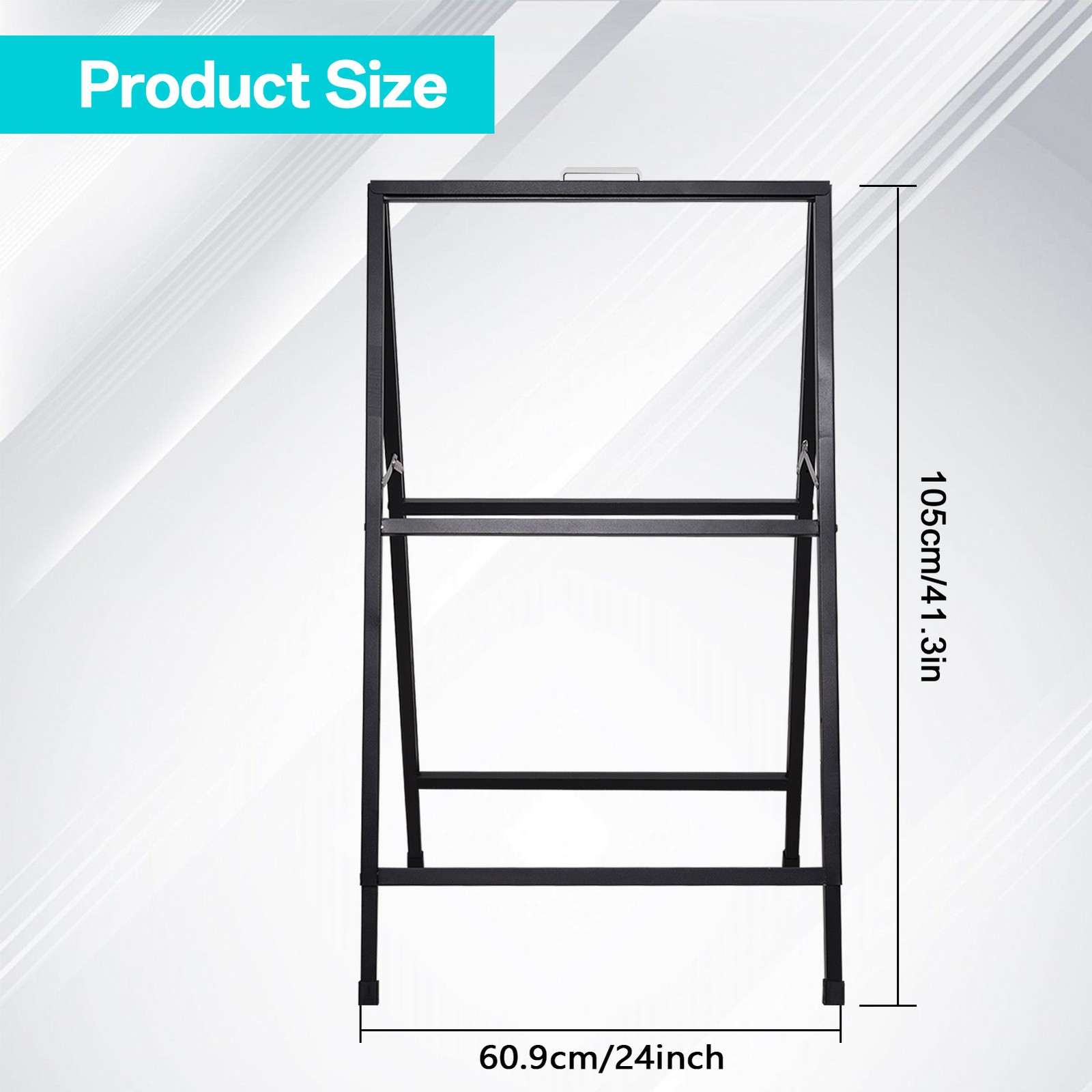 Foldable A Frame Sidewalk Sign 22 x 36 Inch Outdoor Double-Sided Sandwich Board