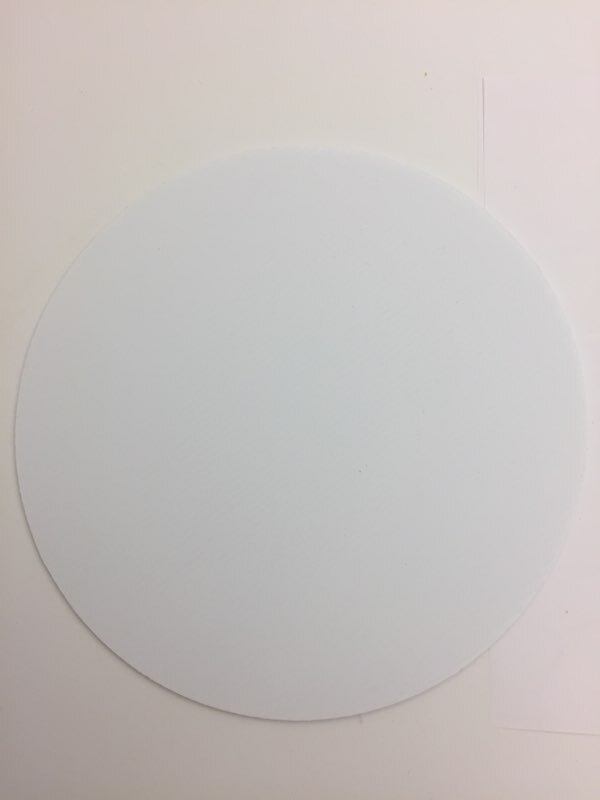 10 Pack WHITE Yard Signs Circles 17.5&Prime; & 10 H-STAKES