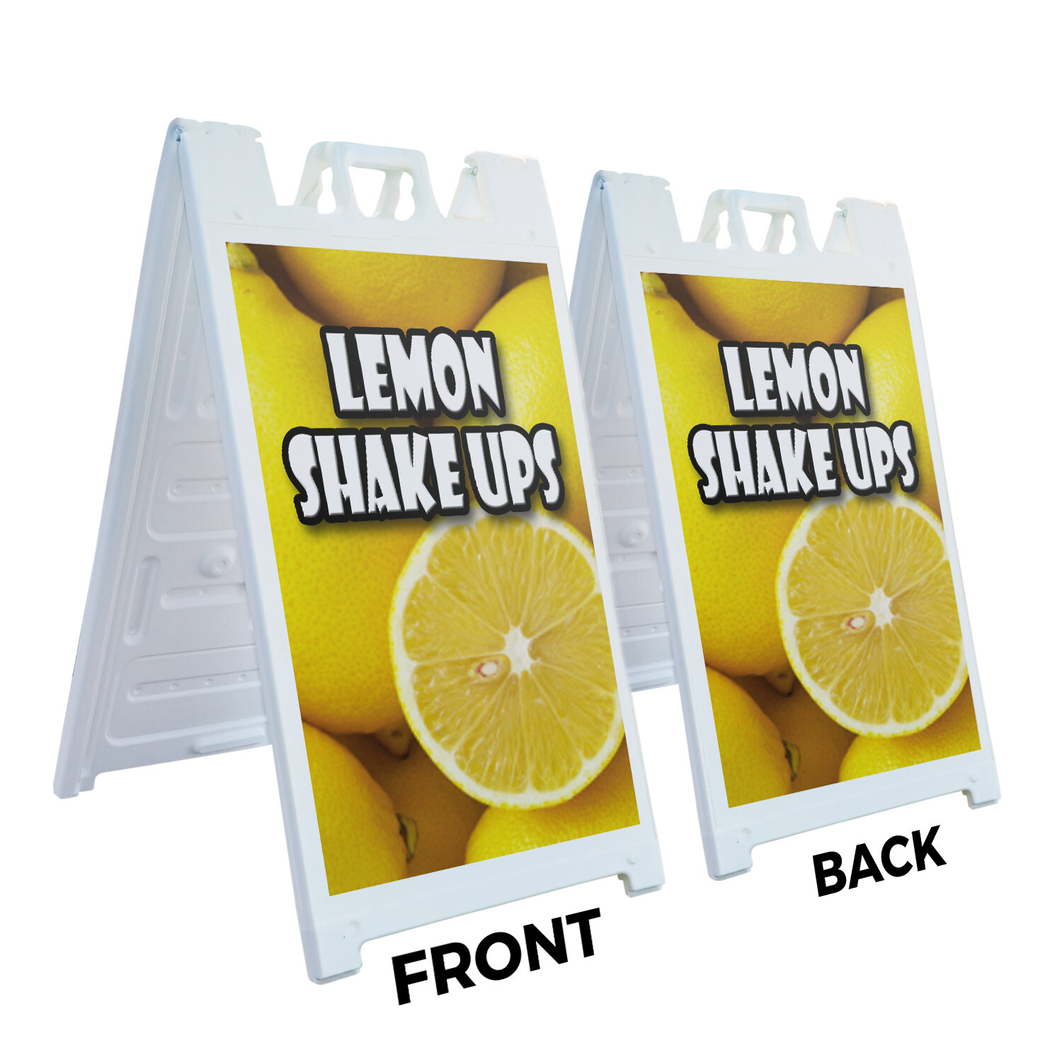 A-frame Sidewalk Lemon Shake Ups 24&Prime; x 36&Prime; Double Sided A-Frame Sidewalk Sign