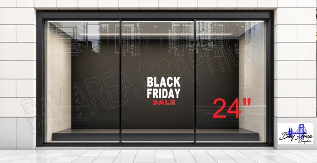 BLACK FRIDAY SALE Shop Window Decal *ORACAL 651 Vinyl Business Promotion Sign