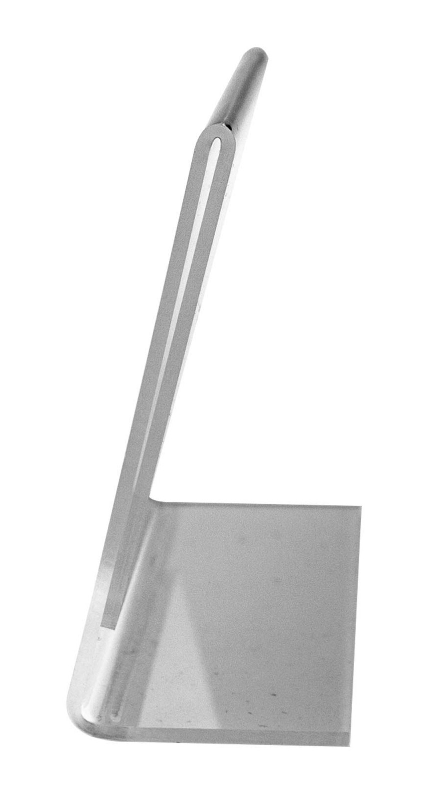 2 Pack Sign Holder 5&Prime; x 3&Prime; Slanted Desk Plastic 5&Prime;w x 3&Prime;h Side Load, Clear
