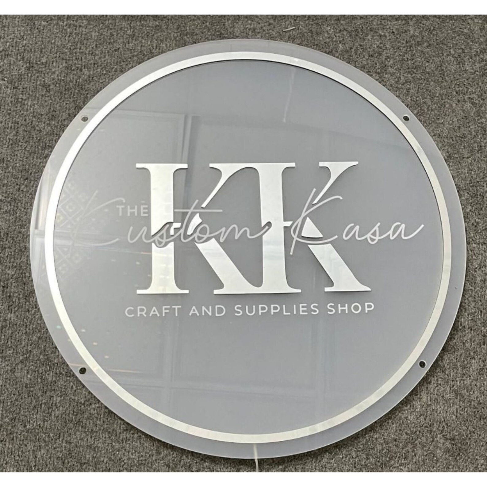 Custom Acrylic sign, 3D Business Logo Sign , Custom Company Logo, Beauty Salon