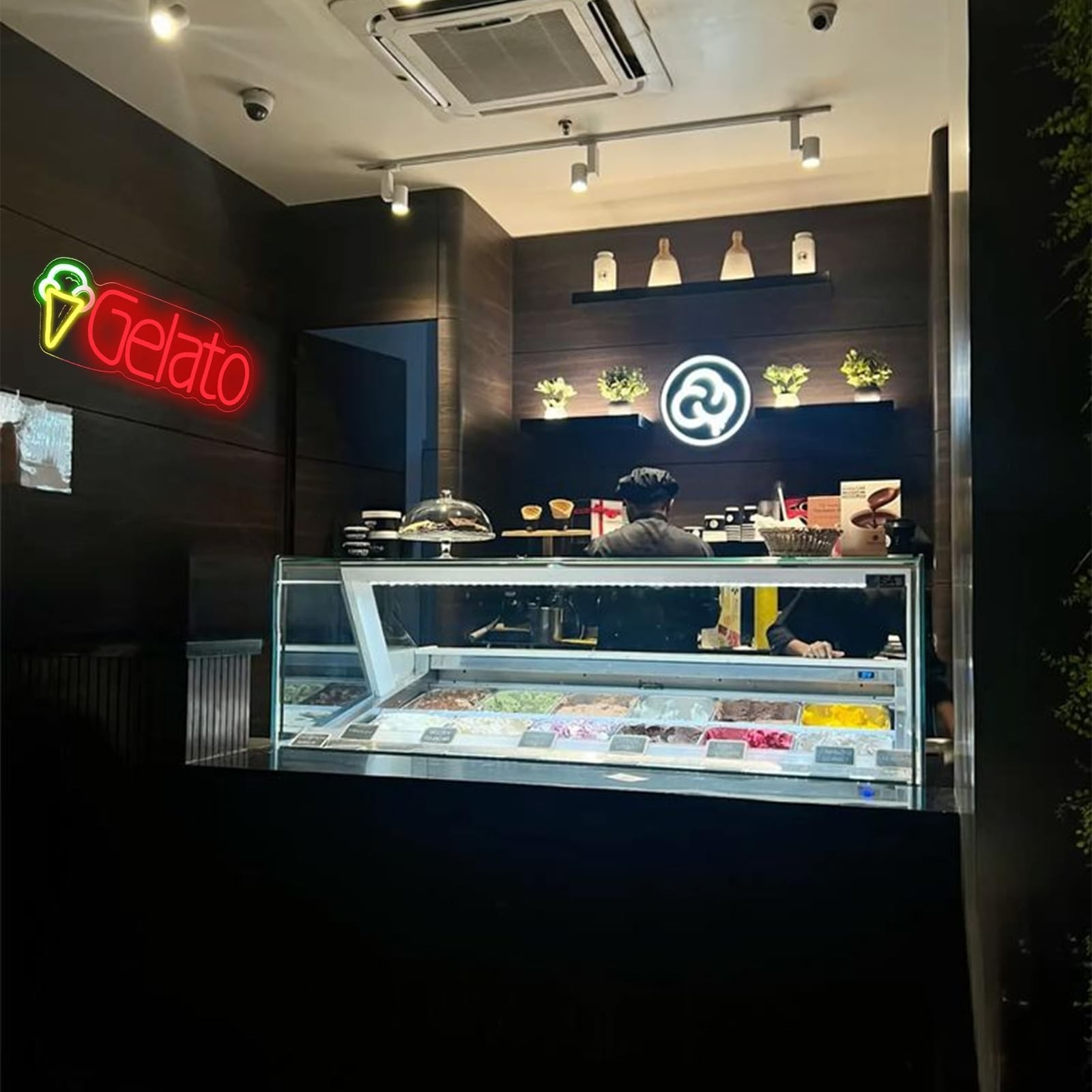 KODGGHK Gelato Neon Sign for Wall Decor, Italian Ice Cream Neon Light with Di…