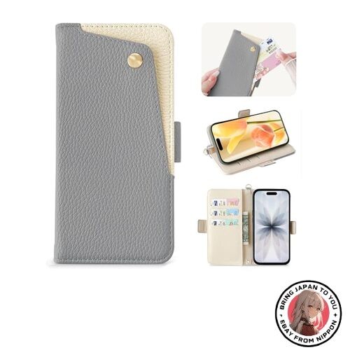 New Kahper iPhone 17 Folio Case Stylish Lightweight Shock-Absorbent PU Leather
