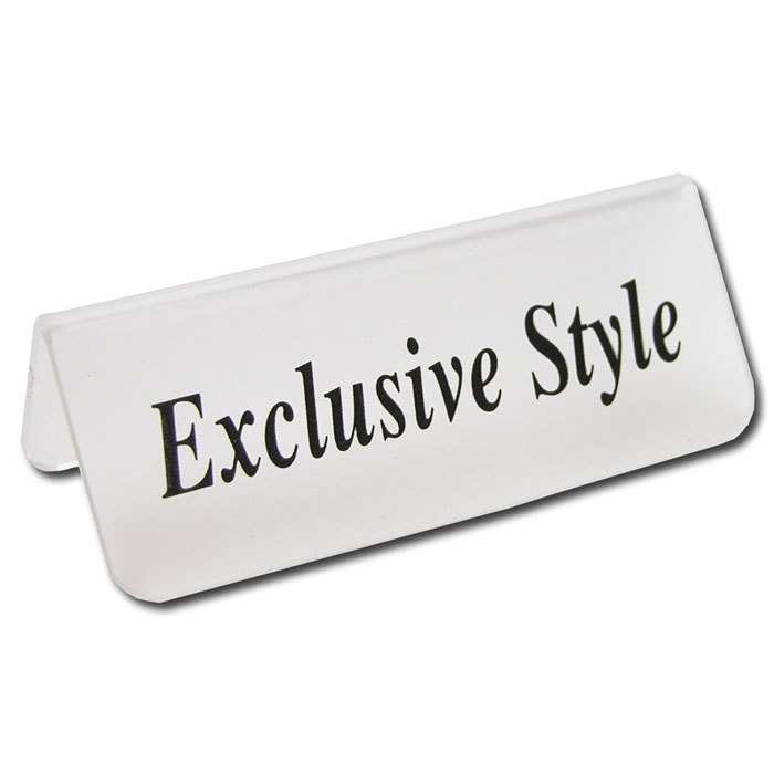 Acrylic Sign Countertop Signs Store Sign Sale Message Signs Clearance Signs 3&Prime; W