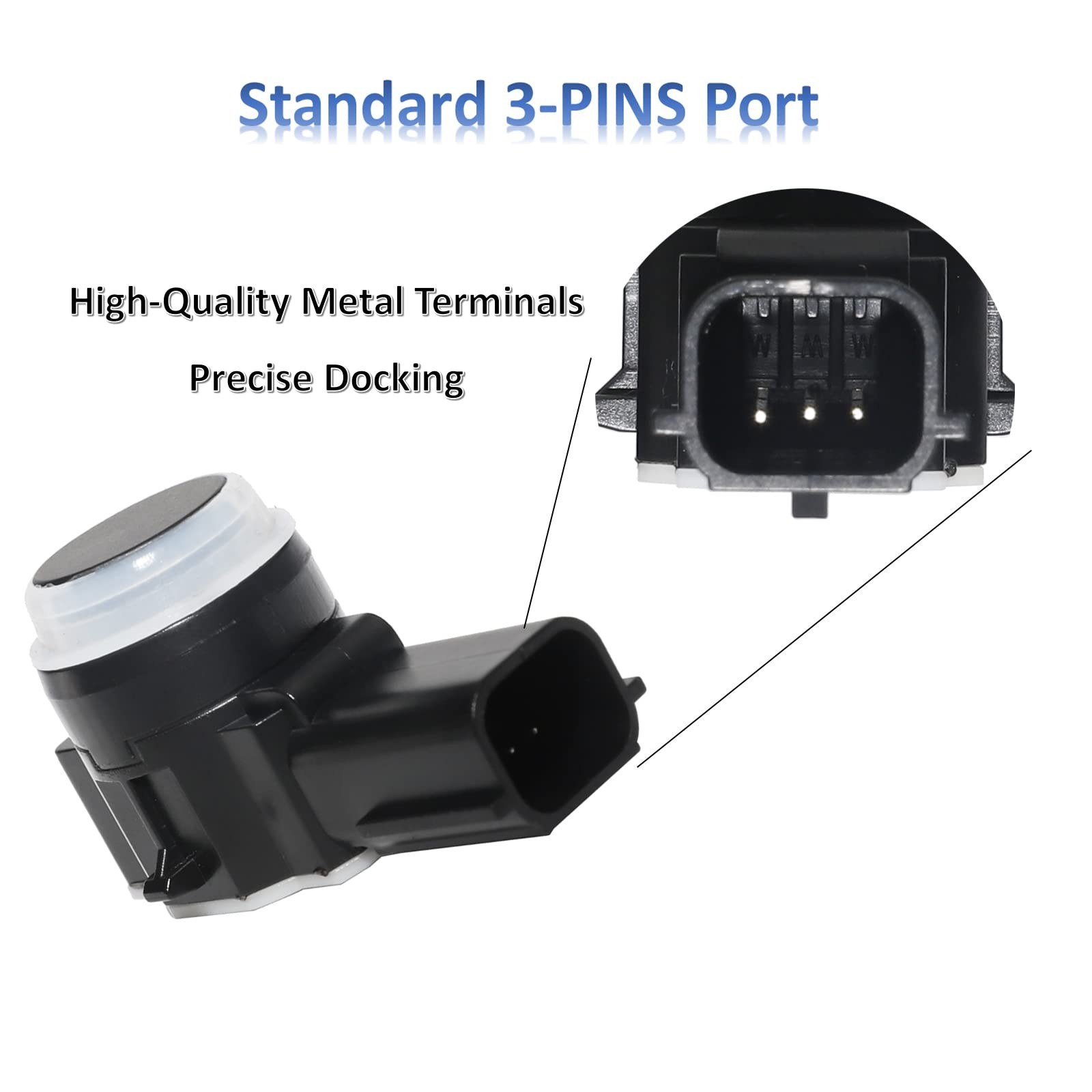 MANATEE 23428268 Front Rear Bumper PDC Parking Aid Sensor for Cadillac Black