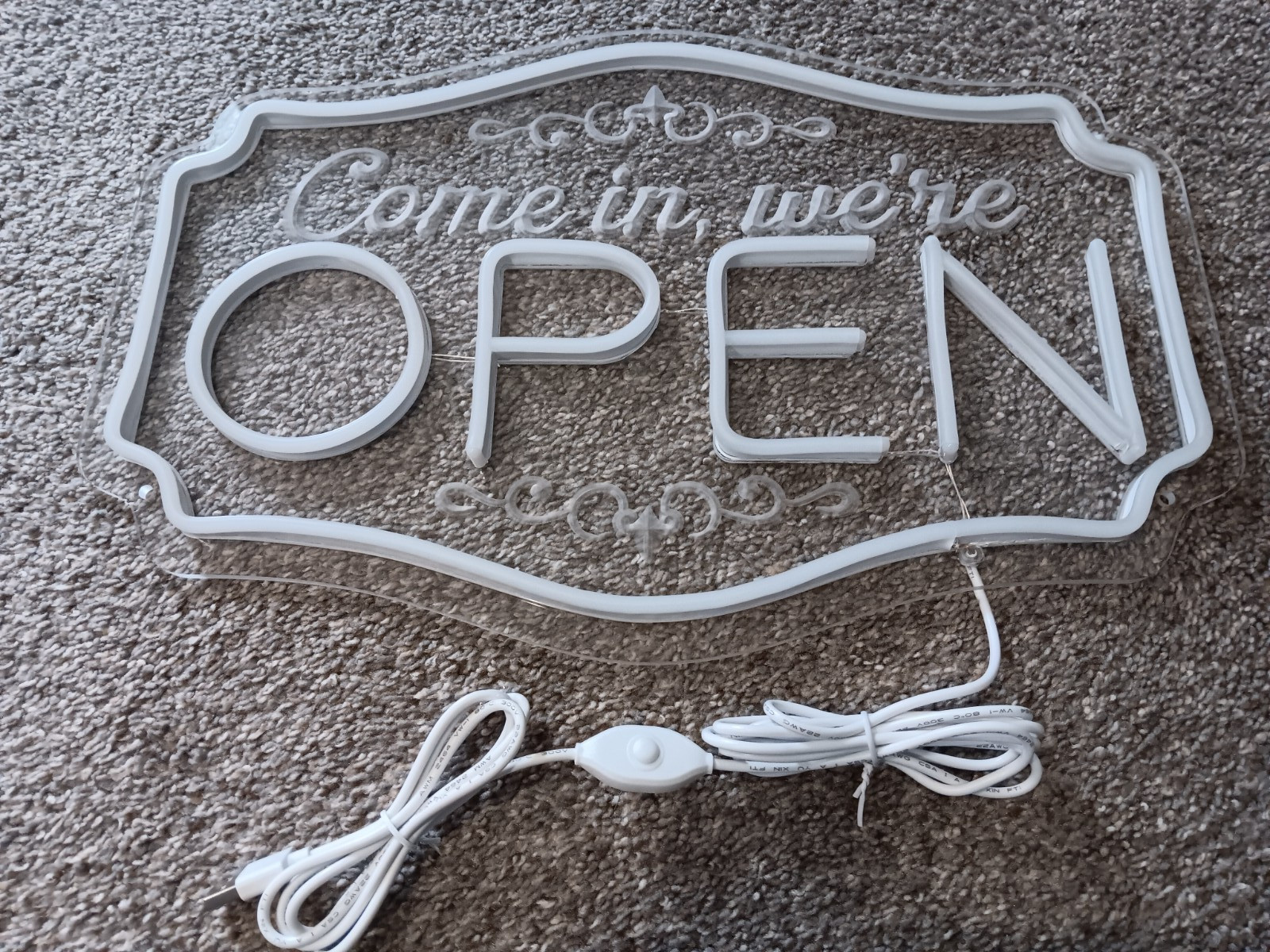 LED Open Sign for Business Adjustable Brightness 16&Prime; Wide 10 1/2&Prime; Tall