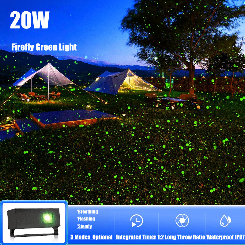 20W/40W/50W Outdoor Dynamic Firefly Laser Starry Sky Projection Light Outdoor