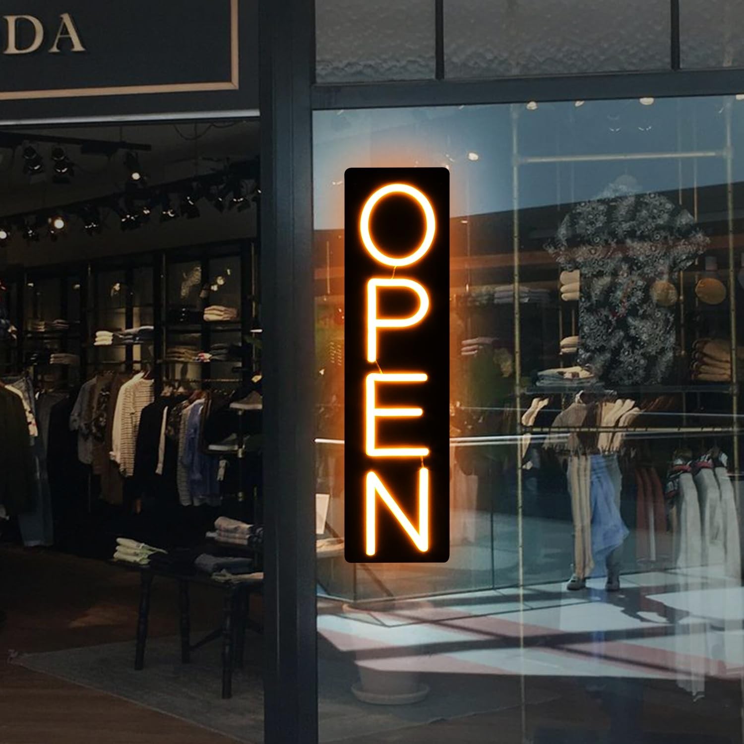 Bright LED Open Sign for Business – Lighted Neon Display for Storefront, Bar, Sa