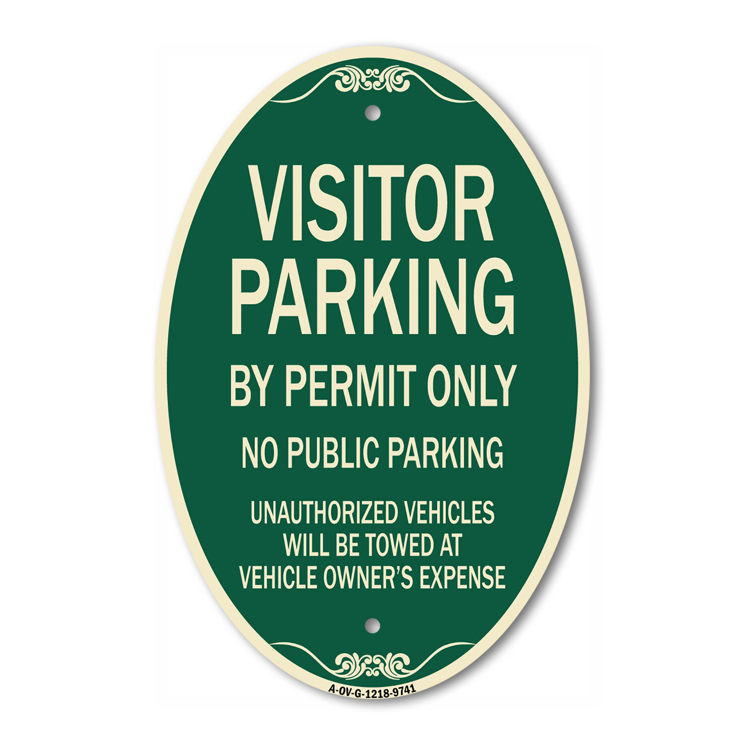Designer Series Oval – Visitor Parking By Permit Only No Public Parking